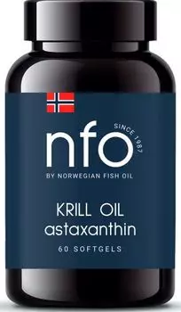 Norwegian Fish Oil - Комплекс Омега-3 и астаксантина 60 капсул