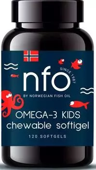 Norwegian Fish Oil - Омега 3 с витаминов D для детей 120 капсул