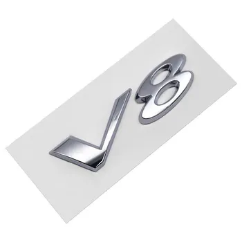 Наклейка с эмблемой на багажник автомобиля из АБС-пластика для 3.0 5.0 V6 V8 Logo XF XJL XE XK X260 X Type F-Type S-Type F Pace XJ X350 E-pace 3.0 серебряный