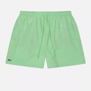 Мужские шорты Lacoste Mid Length Monochrome, цвет зелёный, размер XL