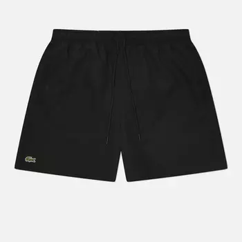 Мужские шорты Lacoste Mid Length Monochrome, цвет чёрный, размер S