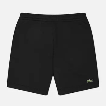 Мужские шорты Lacoste Regular Fit Fleece Logo, цвет чёрный, размер L