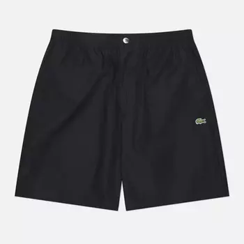 Мужские шорты Lacoste Relaxed Fit Poplin, цвет чёрный, размер XXL