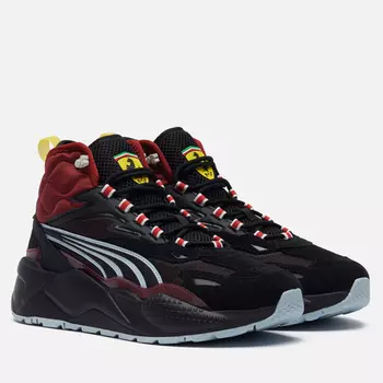 Мужские кроссовки Puma x Scuderia Ferrari RS-X Mid, цвет чёрный, размер 44 EU