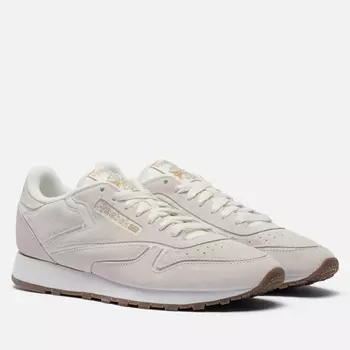 Мужские кроссовки Reebok Classic Leather, цвет бежевый, размер 44.5 EU