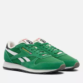 Мужские кроссовки Reebok Classic Leather Human Rights Now!, цвет зелёный, размер 45.5 EU