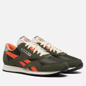 Мужские кроссовки Reebok Classic Nylon, цвет оливковый, размер 40.5 EU