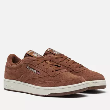 Мужские кроссовки Reebok Club C 85, цвет коричневый, размер 45.5 EU