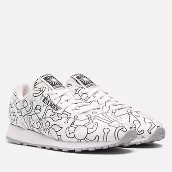 Мужские кроссовки Reebok x Eames Office Classic Leather, цвет белый, размер 44.5 EU