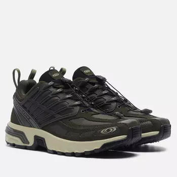 Мужские кроссовки Salomon Advanced ACS Pro Leather, цвет оливковый, размер 42 EU