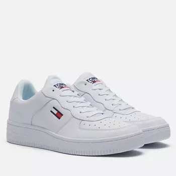 Мужские кроссовки Tommy Jeans Mono-Colour Cupsole Trainers, цвет белый, размер 44 EU