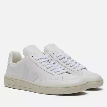 Мужские кроссовки VEJA V-12 Leather, цвет белый, размер 42 EU