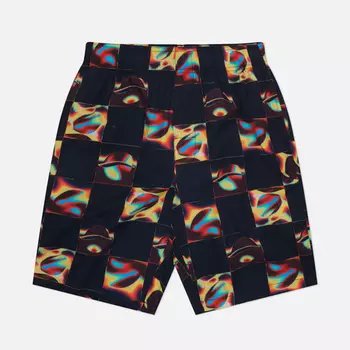 Мужские шорты Edwin Saike Check All Over Print Crepe, цвет чёрный, размер XXL