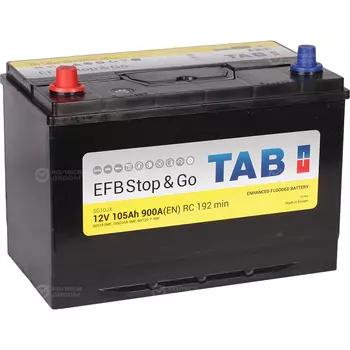 Автомобильный аккумулятор Tab Asia EFB Stop&Go 105 Ач прямая полярность D31R