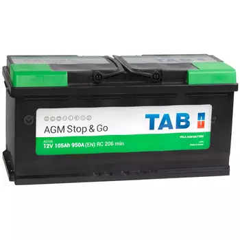 Автомобильный аккумулятор Tab AGM 105 Ач обратная полярность L6