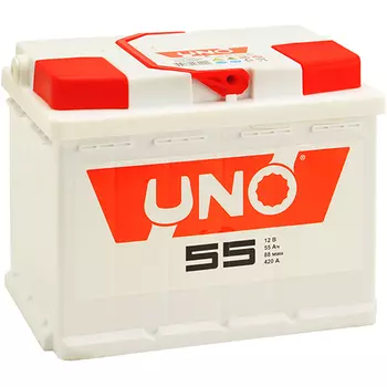 Автомобильный аккумулятор Uno 55 Ач прямая полярность L2