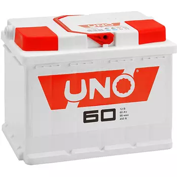 Автомобильный аккумулятор Uno 60 Ач обратная полярность L2