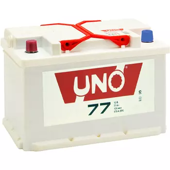 Автомобильный аккумулятор Uno 77 Ач прямая полярность L3