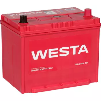 Автомобильный аккумулятор Westa 75 Ач обратная полярность D26L
