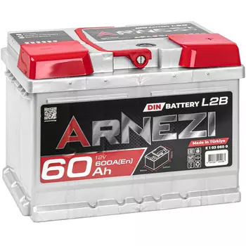 Автомобильный аккумулятор ARNEZI 60 Ач обратная полярность LB2