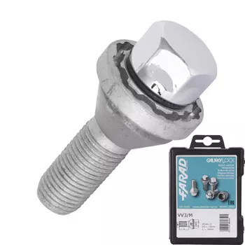 Болт секретный Farad 14х1,5х34 4+1 19 ключ конус VV3/M