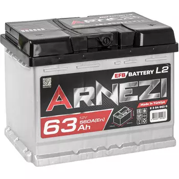 Автомобильный аккумулятор ARNEZI 63 Ач обратная полярность L2