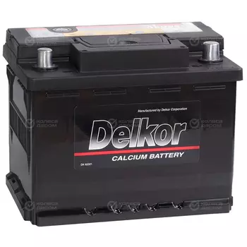 Автомобильный аккумулятор Delkor 62 Ач прямая полярность L2