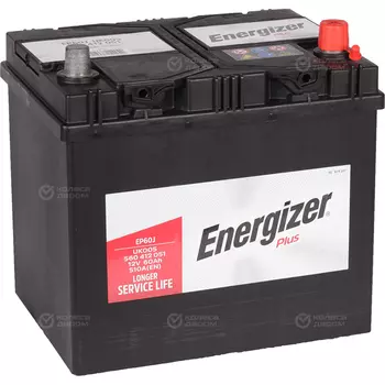 Автомобильный аккумулятор Energizer 60 Ач обратная полярность D23L