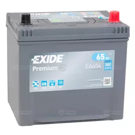 Автомобильный аккумулятор Exide Premium Asia 65 Ач обратная полярность D23L