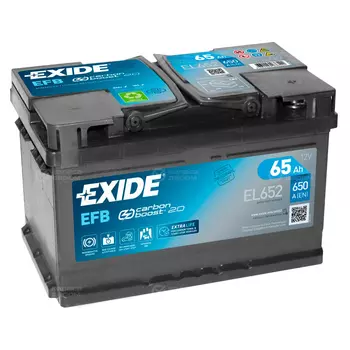 Автомобильный аккумулятор Exide EFB Start-Stop 65 Ач обратная полярность LB3
