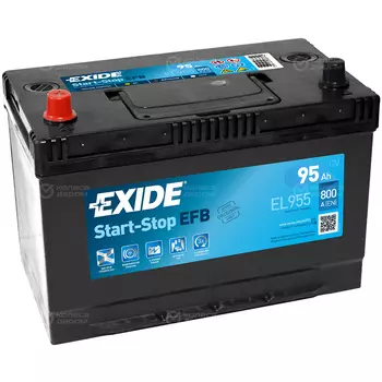 Автомобильный аккумулятор Exide Asia EFB 95 Ач прямая полярность D31R