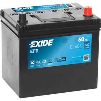 Автомобильный аккумулятор Exide Asia EFB Start-Stop 60 Ач обратная полярность D23L