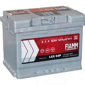 Автомобильный аккумулятор Fiamm 64 Ач прямая полярность L2