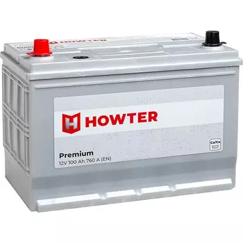 Автомобильный аккумулятор Howter Premium Asia 100 Ач обратная полярность D31L