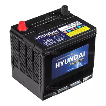 Автомобильный аккумулятор Hyundai 50 Ач обратная полярность D20L