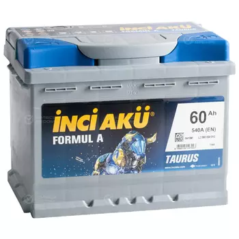 Автомобильный аккумулятор Inci Aku Formul A 60 Ач обратная полярность L2