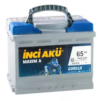 Автомобильный аккумулятор Inci Aku Maxim A 65 Ач прямая полярность L2