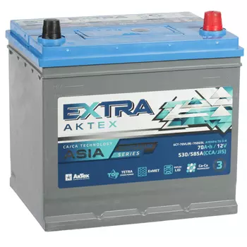 Автомобильный аккумулятор Актех Extra 70 Ач обратная полярность D23L