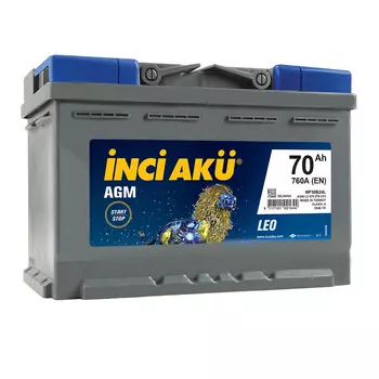 Автомобильный аккумулятор Inci Aku AGM 70 Ач обратная полярность L3