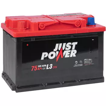 Автомобильный аккумулятор Just Power POWER 75 Ач прямая полярность L3