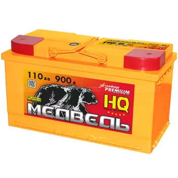 Автомобильный аккумулятор Медведь HQ 110 Ач прямая полярность L5