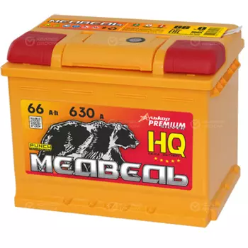 Автомобильный аккумулятор Медведь HQ 66 Ач прямая полярность L2