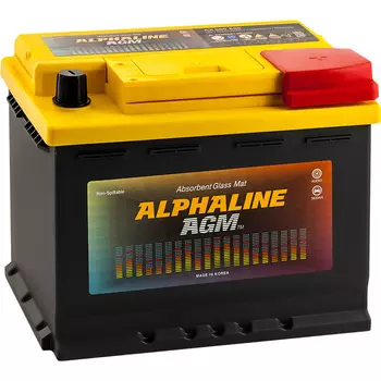 Автомобильный аккумулятор Alphaline AGM 60 Ач обратная полярность L2