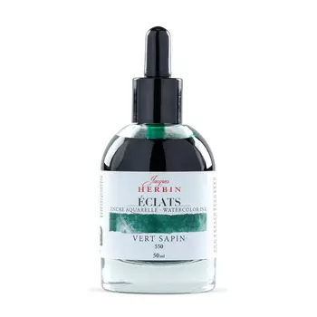 Акварельные чернила Jacques Herbin ?clats, 50 мл, Pine green Сосновый зеленый
