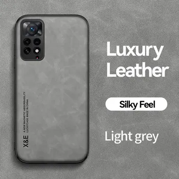 Роскошный ретро кожаный чехол для Xiaomi Redmi Note 14 13 12 11 Pro 12s 11S 10S 10 14T 11T 12T 13T K80 K7012C 14C 13C 10C Мягкий силиконовый чехол для телефона с рамкой Redmi Note 11 (4G) 6.43inch синий