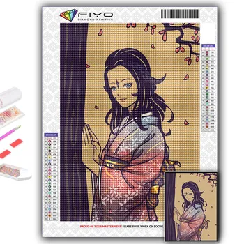 5D DIY Алмазная вышивка Мультфильм Аниме Игровой персонаж Алмазная картина Мозаика Украшение дома Full Round 20X30CM