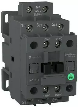 Контактор Systeme Electric MC1D09BD MC1D 3P 9A НО+НЗ 24VDC