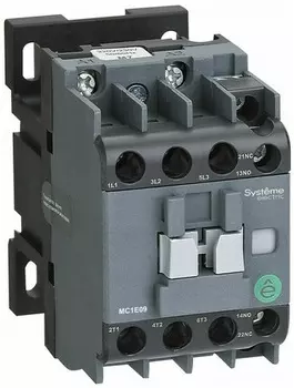 Контактор Systeme Electric MC1E18Q7 MC1E 3P 18A НО+НЗ 380V/400V 50/60ГЦ (LC1E1810Q5)