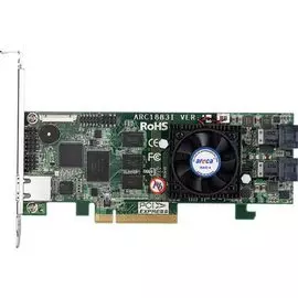 Контроллер Areca ARC-1883i PCIe 3.0 x8 LP, SAS/SATA 12G, RAID 0,1,5,6,10,50,60, 8port (2*int SFF8643), Cache 2GB RTL