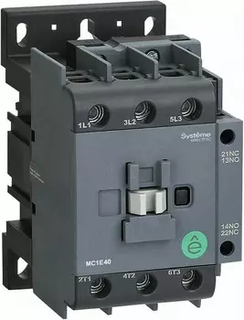 Контактор Systeme Electric MC1E40Q7 MC1E 3P 40A НО+НЗ 380V/400V 50/60ГЦ (LC1E40Q5)